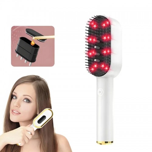 LED Red Light Therapy Hair Growth Comb 3-in-1 Laser Scalp Massager Anti-Hair Loss Treatment with Blue Light