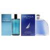 Various Designers Cool Water and Nautica Blue Kit for Men - 2 Pc Kit 6.7oz EDT Spray, 3.4 oz EDT Spray