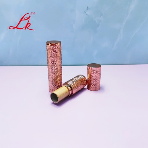 Wholesale OEM Lipstick 3 Color Crystal Flower Jelly Lip Balm Gold Foil PH Temperature Sensitive Non-Stick Cup Custom Labeling