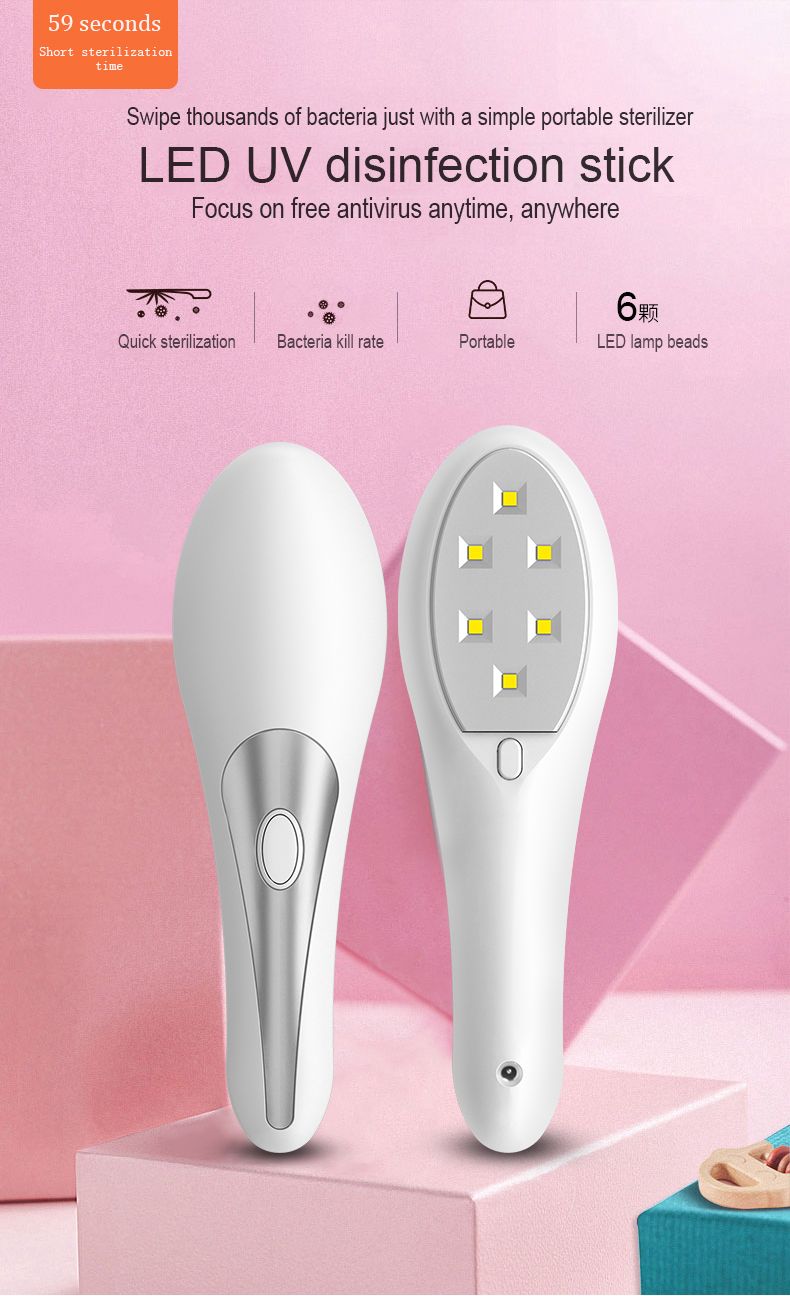 Disinfection Germicidal Lamp/ Handheld portable wand mini 270nm uv-c sterilization bactericidal germicidal disinfection led light uv sterilizer lamp