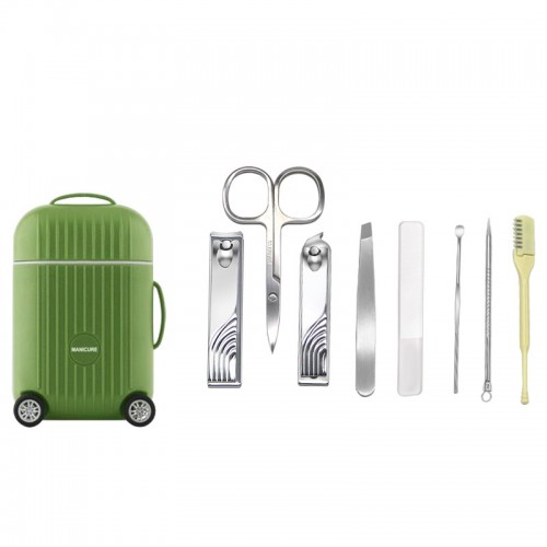 Travel Trolley Manicure Sets 8 pcs Grooming Set 4 Colors