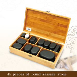 2019 Black Basalt Energy Hot Stone Sets New Product Best Selling SPA Natural Smooth Energy Massage Stone