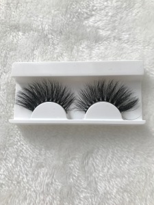5D Real Mink Eyelash Custom Packaging Natural Long Mink False Eyelashes
