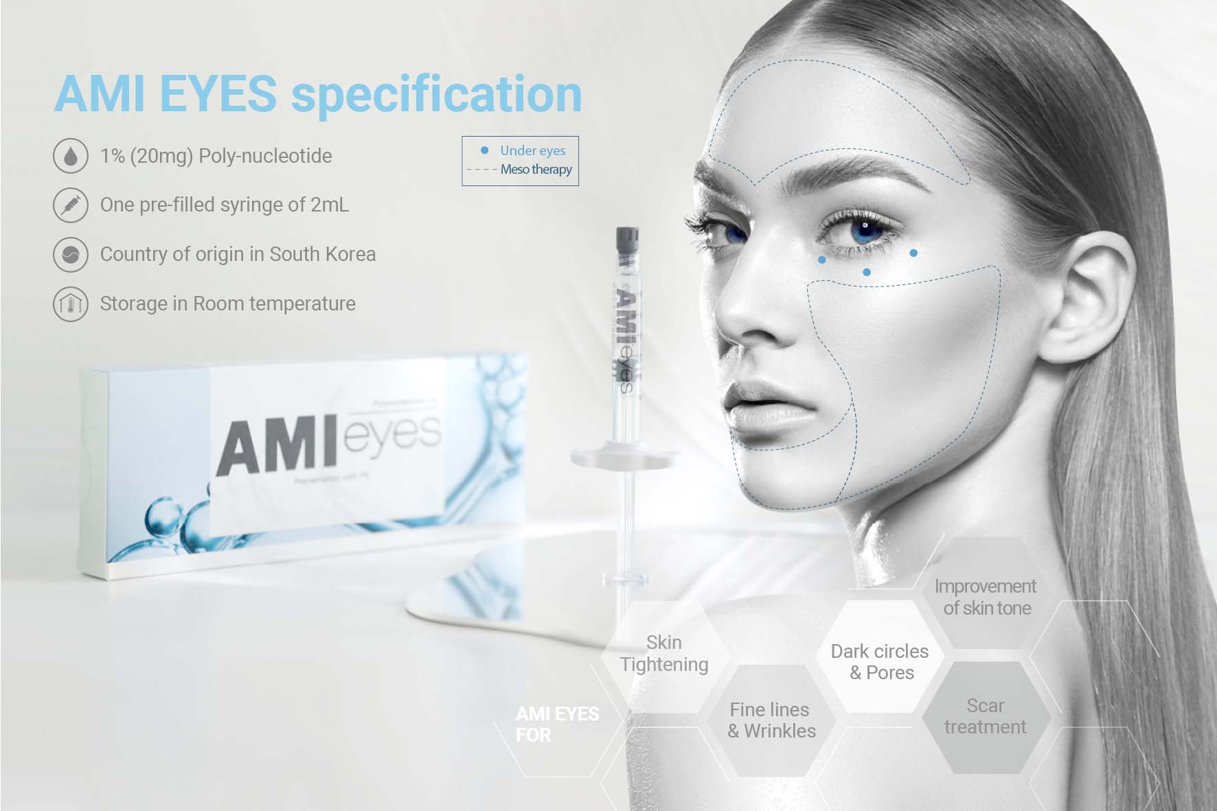 AMI eyes, Skin Booster, PN Injection, AMI eyes Filler , amieyes , amieyes skinbooster, darkeyes