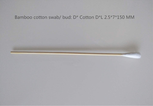 Bamboo cotton swab/ bud with different size and styles