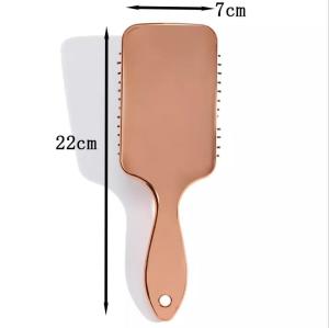 Barber Styling Tools Professional Plastic Smooth Brush Golden Massage Hairdressing Square Combs Hair Airbag Comb