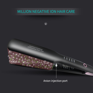 Best Brand Led Display Private Label Flat Iron Customize Plancha A Vapor De Cabello Permanent Hair Straightening