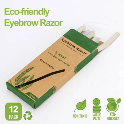 Biodegradable Eyebrow Razor for Women&prime;s Exfoliating/ Hair Removal/ Facial Trimmer