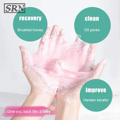 Custom Logo Vegan Pink Peach Smell Exfoliating Candy Sugar Body Bath Scrub Balls