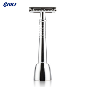 Elegant Long Handled Metal Double Edge Safety Razor