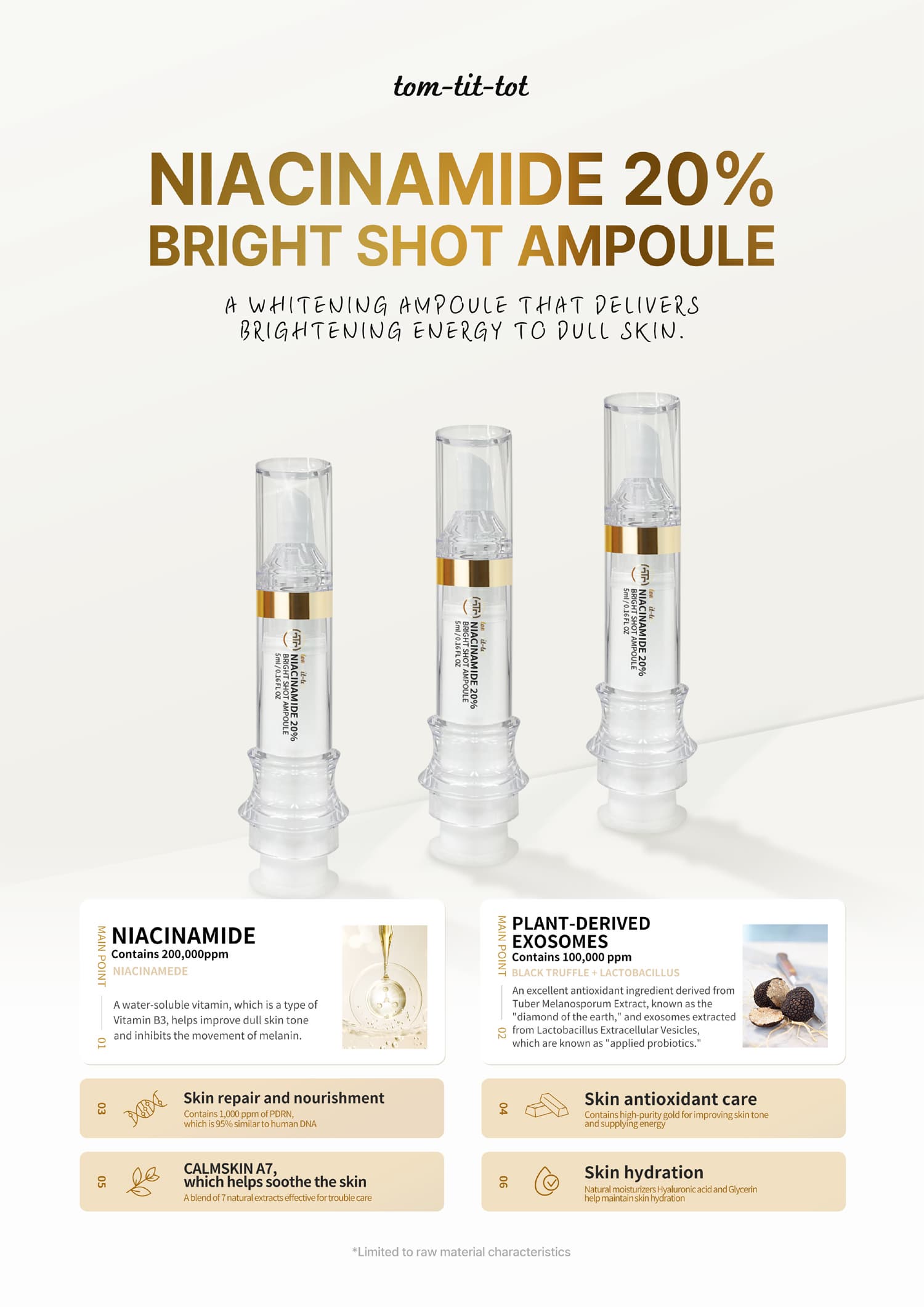 EXOSOME NIACINAMIDE 20% BRIGHT SHOT AMPOULE