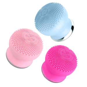 Face Rotate Wash Electric Exfoliating Vibration Soft Silicon Sonic Waterproof Mini Face Cleanser Brushes Facial Cleansing Brush