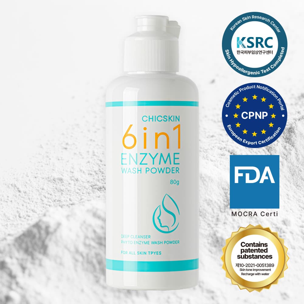 Facial Cleanser_CHICSKIN 6in1 Enzyme Wash Powder 80g