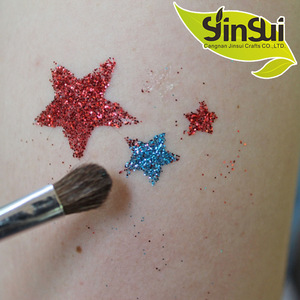 Factory customized body flash glitter temporary tattoo stencil