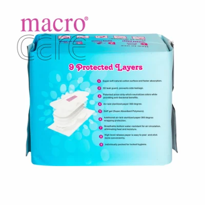 Feminine Hygiene Organic Cotton Sanitary Pads for Women