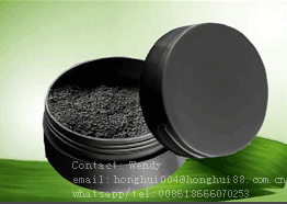food grade GMP approved 50g PET jar organic black teeth whitening activated charcoal powder