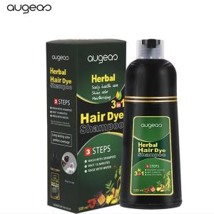 Guangzhou Meidu factory Thailand 500ml wholesale manufacturer ammonia free coloring natural black hair color shampoo hair dye