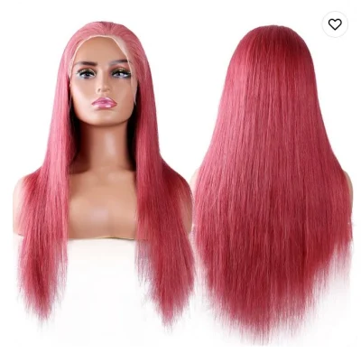 High Quality 5X5 Transparent Lace Glueless Straight Virgin Raw Human Hair 5X5 HD Lace Closure Wig