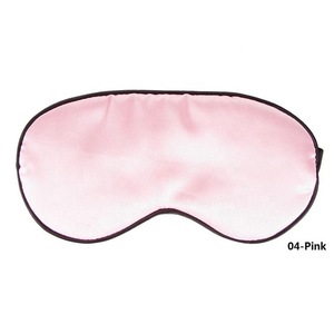 Hot Sale Custom Logo Printed 100%  Light Blocking Silk Sleep Eye Mask