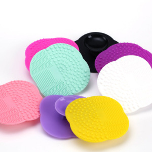 Hot sale silicone makeup brush cleaner mat beauty makeup clean tools makeup brush silicone cleaner