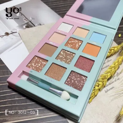 Kj313 Wholesale Cheap Colorful Cosmetic Eyeshadow Palette Glitter Eye Shadow Pigmented Makeup Have Stock