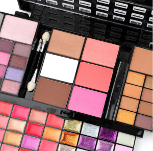 Ladies Eyeshadow Powder Lip Gloss Blusher Makeup Sets Women Cosmetic Case