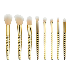 Luxury rose gold 8pcs professional custom logo makeup brushes manufacturer
