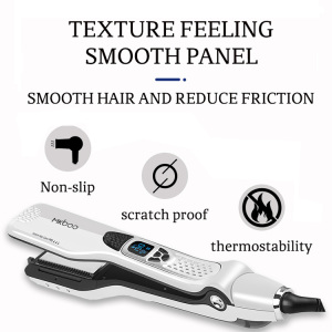 Mkboo Professional Infrared Portable Custom Private Label Mini Steam Hair Straightener Ceramic Titanium Flat Irons