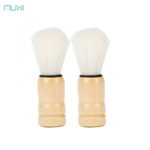 Muxi single wooden beard brush after shaving brush