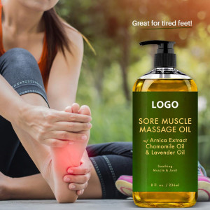 Natural Lavender Chamomile Warming Relaxing Massaging Sore Muscle Body Massage Oil