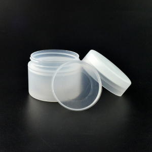 New products empty packaging 50ml black white double ply plastic cream jar