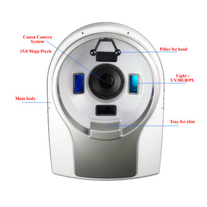 newest professional portable 3 spectrum facial skin analyzer