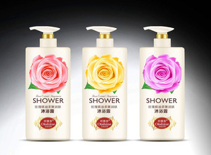 OEM ODM OBM hair care shampoo conditioner rose extract fragrant body care shower gel