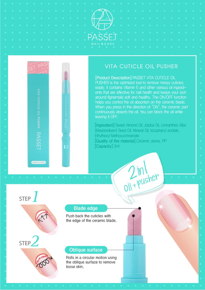 PASSET VITA CUTICLE OIL PUSHER