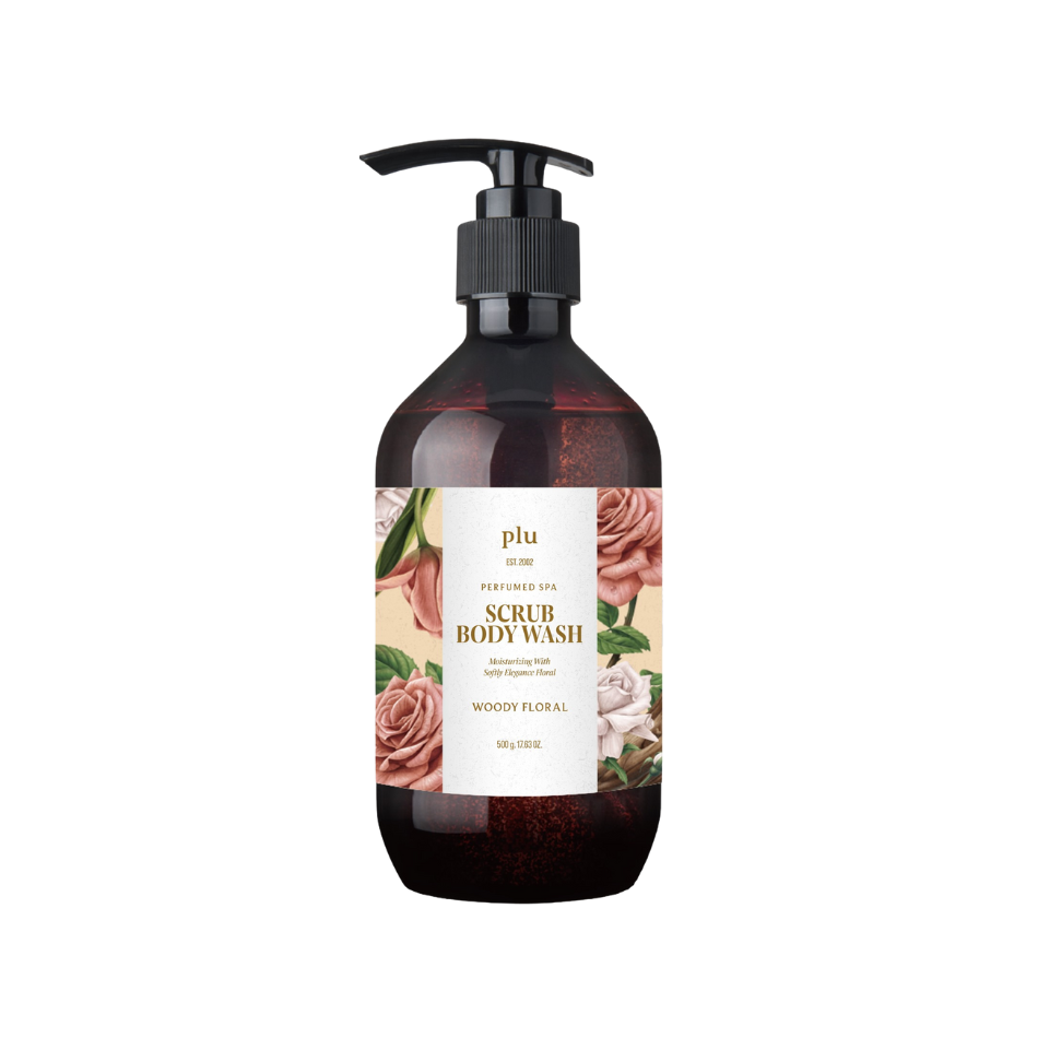 (PLU) Perfumed SPA Scrub Body Wash Woody Floral 500g