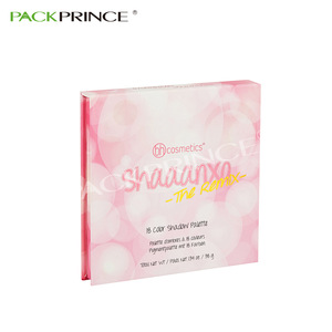 Private Label Cosmetic Custom Pink Paper Pan Cardboard Your Oem Brand Packaging Empty Eyeshadow Palette