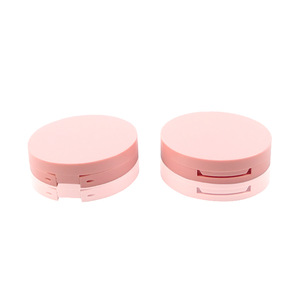 Private Label Custom Pink Empty Blush Compact Powder Case / Empty Compact Powder Case With Mirror