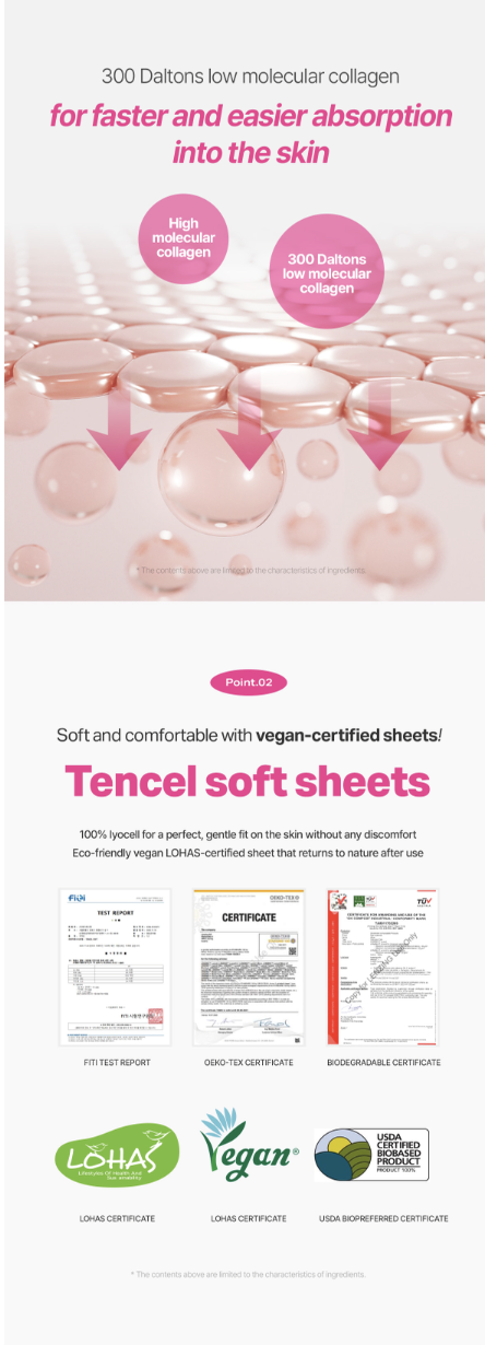 [Royal Skin] Collagen Anti wrinkle tencel soft sheet mask