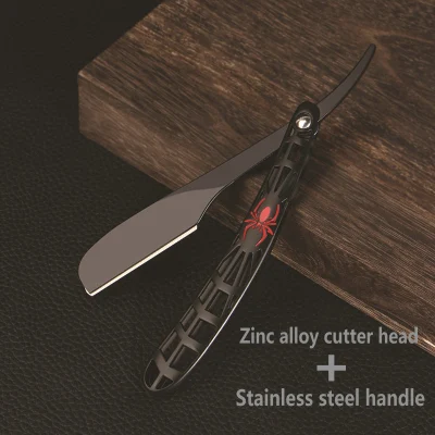 Shaving Tools Hair Razor Black Folding Shaver Knife Barber Holder