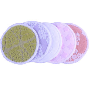 Soft Waterproof 3 Layer Colorful Washable Reusable Nursing Breast Pads