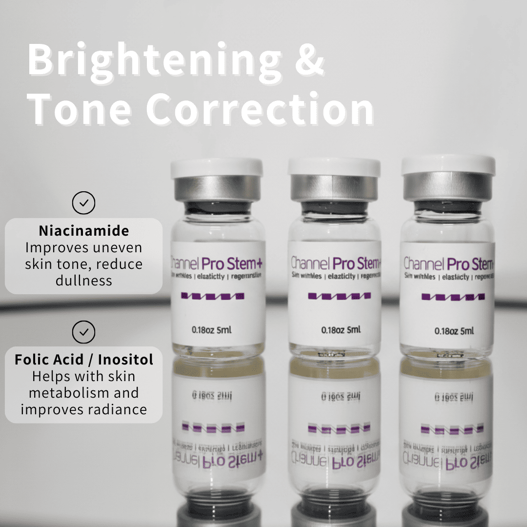 Triple-Exosome serum, ampoule for microneedling/channeling. Channel Pro Stem Plus Exosome, stem cell