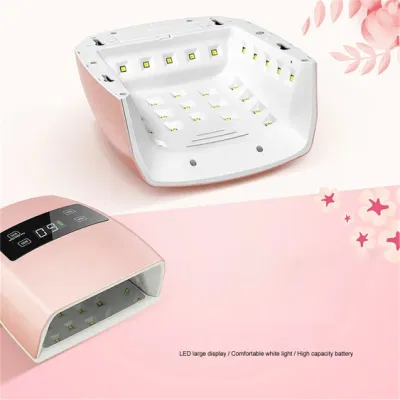 Wholesale New Nail Salon 96W UV LED Nail Lamp Nail Dryer Rechargeable Lamp Cordless LED UV Professional Lamp