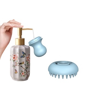 wholesale Silicone Baby Hair Brush and Comb Waterproof Soft Reusable Cleaning Shampoo Baby Brush