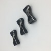 Custom Cosmetic Packaging Metal Zinc Alloy Black Bowknot Design Empty Shell Lipstick Tube