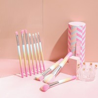 Professional Rainbow Makeup Brush Set with Storage Case | Wholesale Cosmetic Brushes for Private Label & Bulk Orders