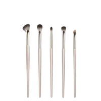 5Pcs Golden Synthetic Eye Makeup Brush Set