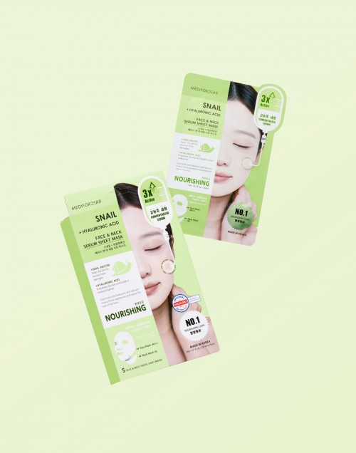 MEDIFORDEAR FACE & NECK MASK [SNAIL + HYALURONIC ACID]