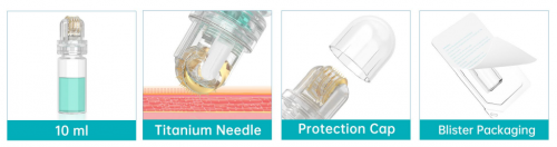 Hydra Microneedle Stamp HR64 – Derma Roller Stamp  Applicator for Face Serum