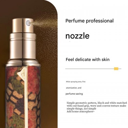 5ML Retro Portable High-end Perfume Bottle Bottom Self-pump Travel Spray Bottle Luxury Empty Bottle