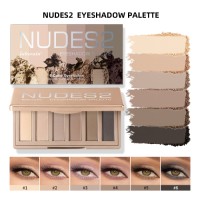 Lakerain 6-Color Eyeshadow Palette, Mini Eyeshadow Case, Matte Earth Tone Eyeshadow